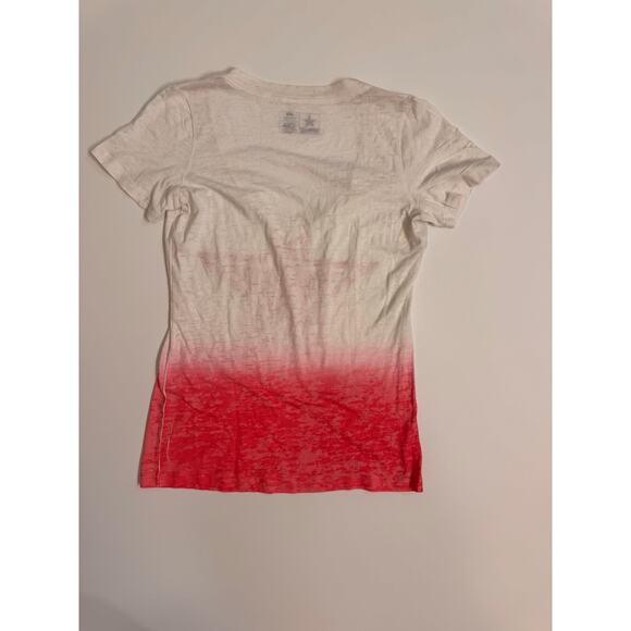 NFL Dallas Cowboys Team Apparel Pink Star Logo V-Neck T-Shirt Size M - Picture 2 of 5